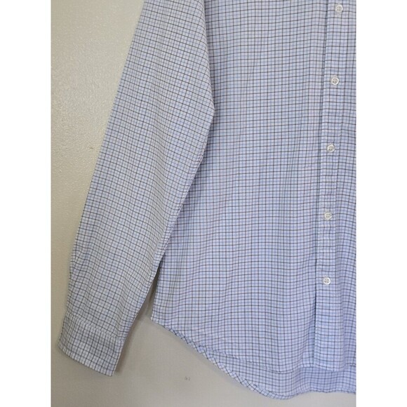 Bonobos Tailored Fit Shirt Mens Size Large Long Heavyweight Cotton Plaid Print - Picture 6 of 12